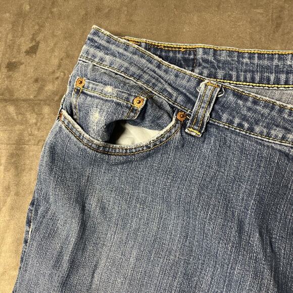 Levi's 515 Jeans Womens 22 M Blue Bootcut Denim - Picture 3 of 7